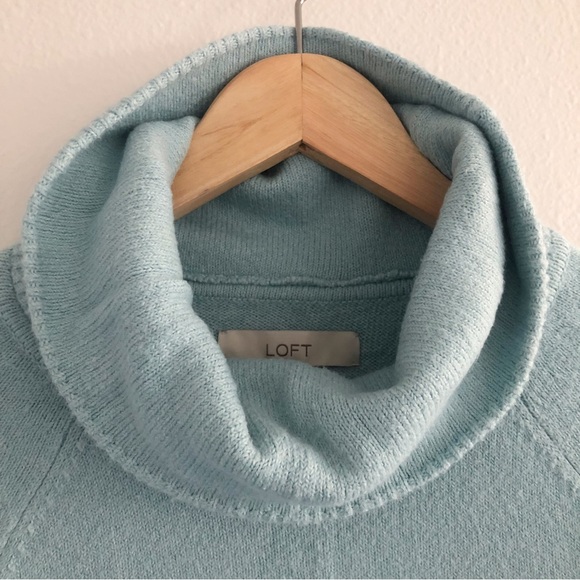 LOFT Turtle Neck Sweater - Light Blue - Extra Small XS - Picture 5 of 8